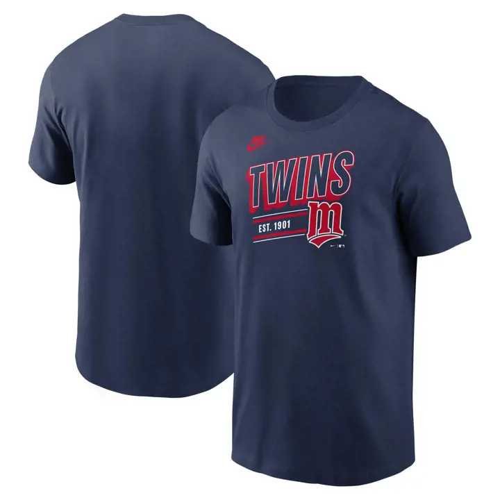 T-shirt Minnesota Twins MLB Coop Retro Knockout BLEU MARINE