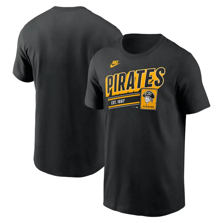 T-shirt rétro KO MLB Pittsburgh Pirates BLK