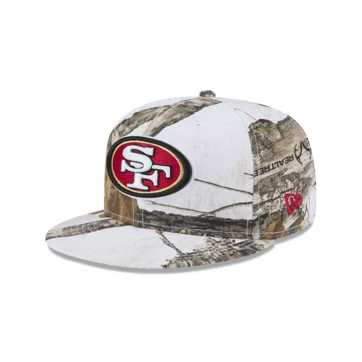 49ERS NFL WHITE REALTREE 59FIFTY woodland/ woodland/ scarlet