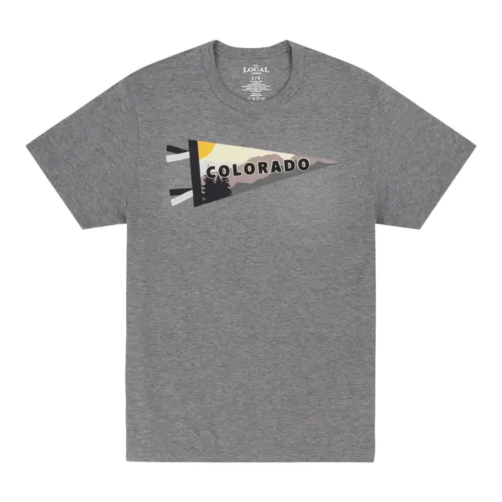 Drapeau fanion Colorado GRIS