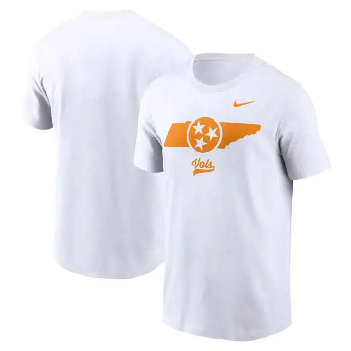 T-shirt blanc des Volunteers du Tennessee NCAA