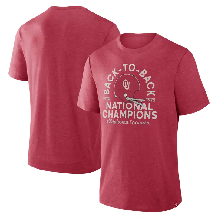 T-shirt Triblend Hommage Commémoratif NCAA Oklahoma Sooners