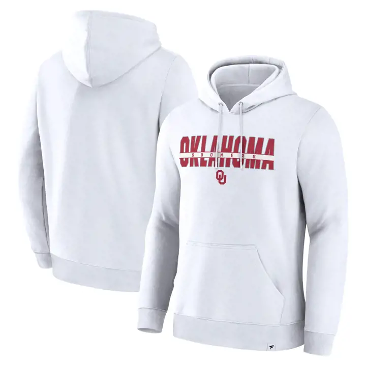 Sweat à capuche Legacy NCAA Oklahoma Sooners 25 BLANC