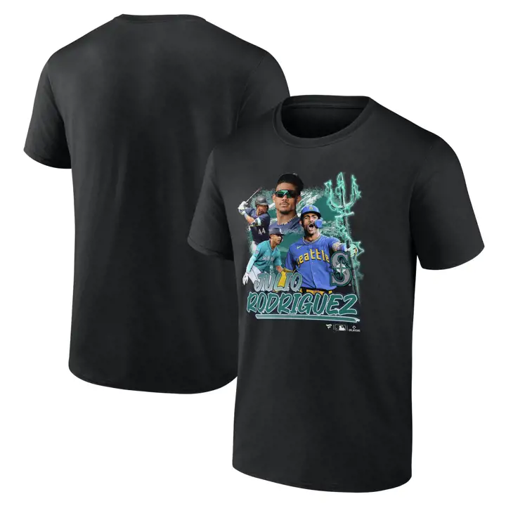T-shirt de joueur légendaire des Mariners de Seattle MLB III Julio Rodr
