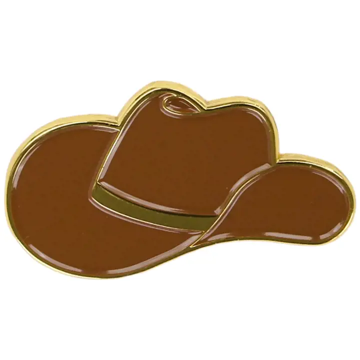 Pin de chapeau de cowboy de marque privée Ast