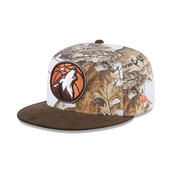 Minnesota Timberwolves NBA Arctic Real Tree 59FIFTY CAMO/BRN