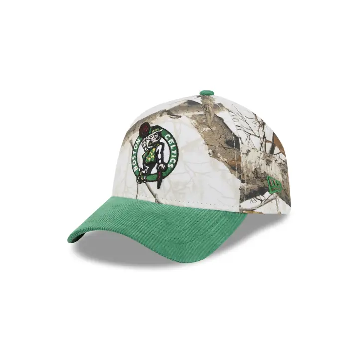 Casquette Boston Celtics NBA White Real Tree 9FORTY A-Frame CAMO/GRN/G