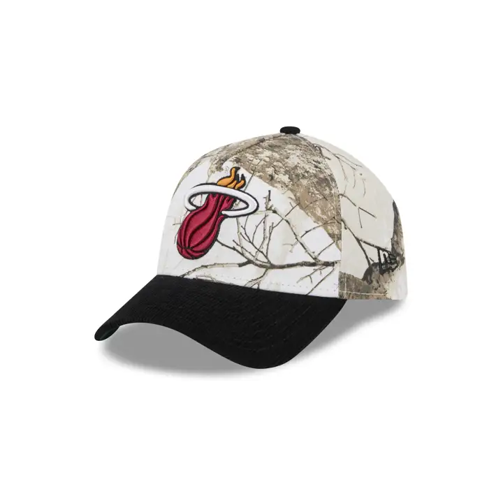 Miami Heat NBA Arctic Real Tree 9FORTY A-Frame CAMO/BLK/GRY