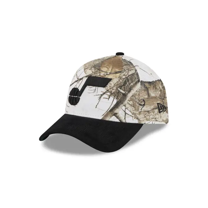 Utah Jazz NBA Arctic Real Tree 9FORTY A-Frame CAMO/BLC/GRI