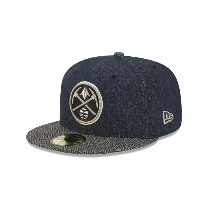 Denver Nuggets NBA Blk Denim Tweed 59FIFTY DENIM/AST/GRY