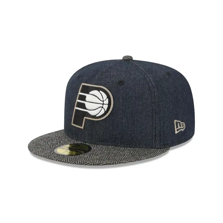 Indiana Pacers NBA Blk Denim Tweed 59FIFTY DENIM/AST/GRY