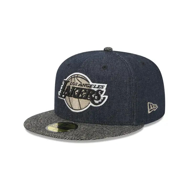 Los Angeles Lakers NBA Noir Denim Tweed 59FIFTY DENIM/AST/GRY