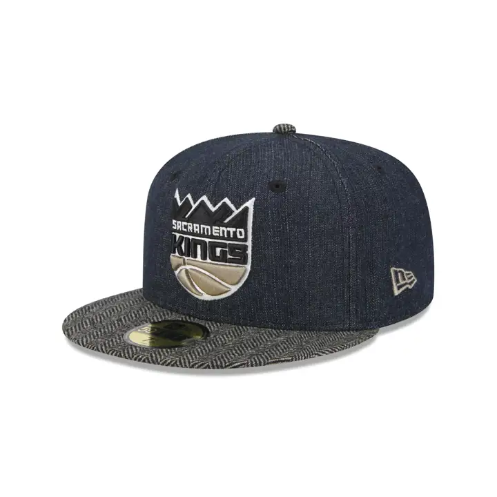 Sacramento Kings NBA Blk Denim Tweed 59FIFTY DENIM/AST/GRY