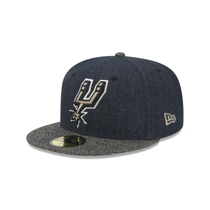 San Antonio Spurs NBA Blk Denim Tweed 59FIFTY DENIM/AST/GRY