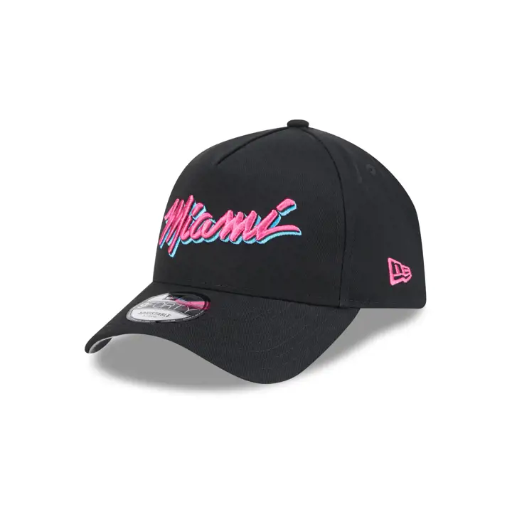 Casquette Miami Heat NBA City Edition 2024 9FORTY A-Frame BLK/BLK/GRY