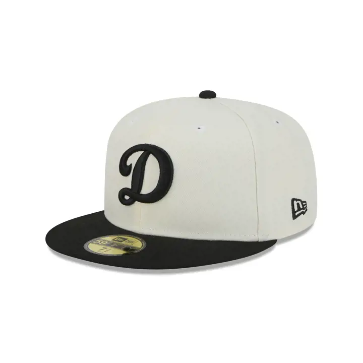 "Los Angeles Dodgers « D » MLB Re-Dub Chrome 59FIFTY CHRM/BLK/G"