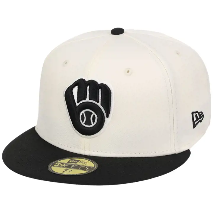 Milwaukee Brewers MLB Re-Dub Chrome 59FIFTY CHRM/BLK/GRY