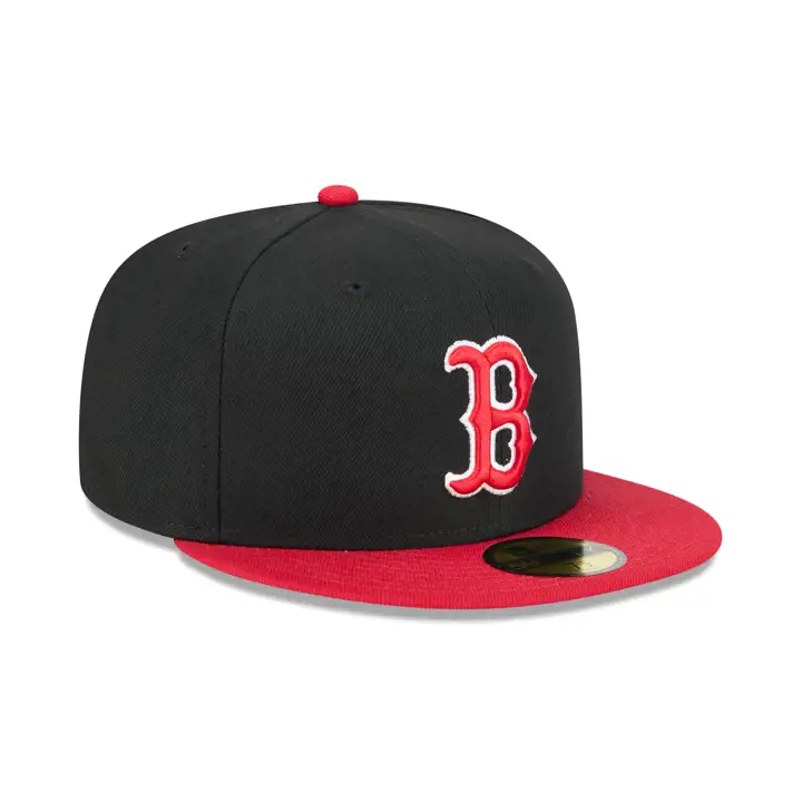Casquette 59FIFTY MLB des Boston Red Sox noire et vert kaki