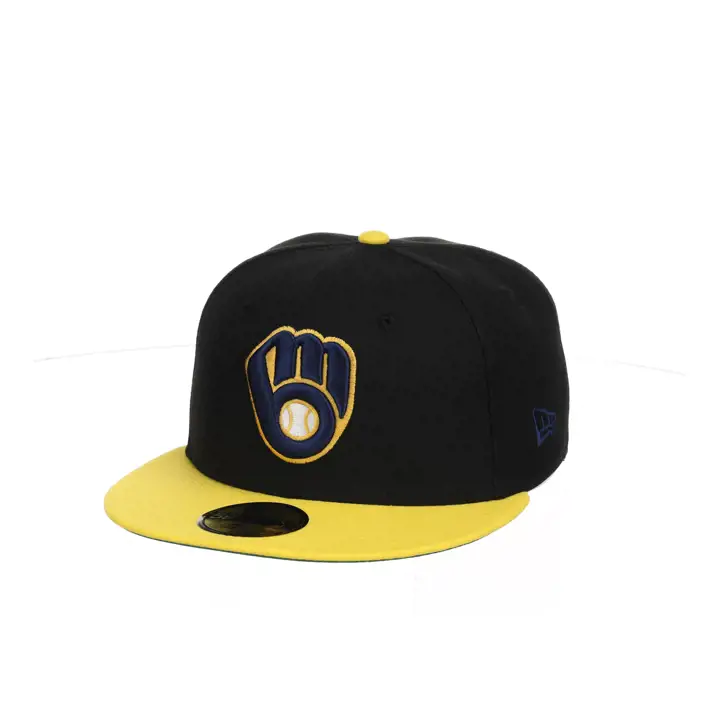 Milwaukee Brewers MLB Team-Dub 59FIFTY BLK/KGRN