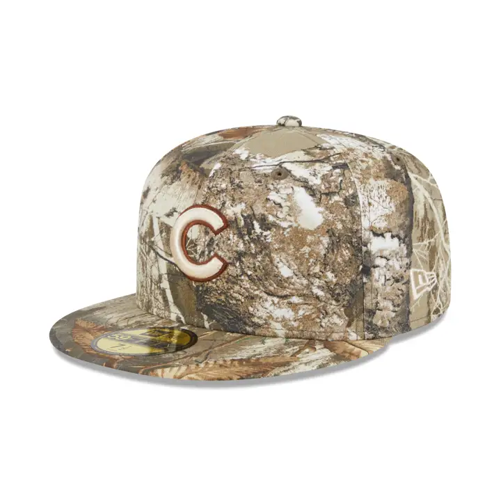 Casquette 59FIFTY Tree-Dub MLB des Chicago Cubs CAMO/GRIS
