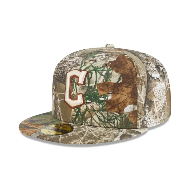 Casquette Cleveland Guardians MLB Tree-Dub 59FIFTY CAMO/GRY