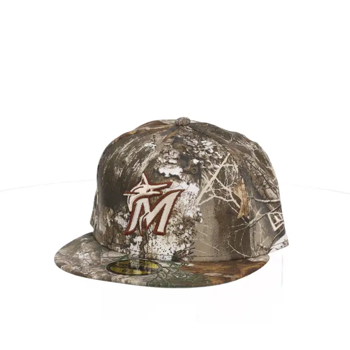 Miami Marlins MLB Tree-Dub 59FIFTY CAMO/GRY