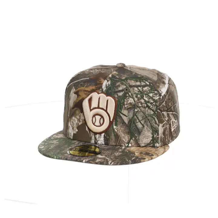Milwaukee Brewers MLB Tree-Dub 59FIFTY CAMO/GRY