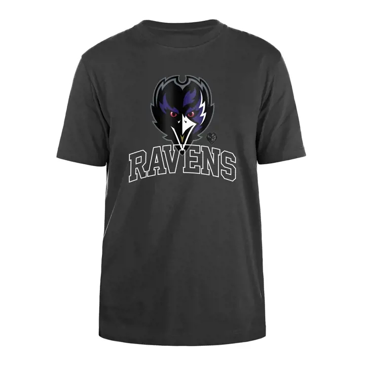 T-shirt NFL New Era Logo Elements 24 Ravens de Baltimore pour homme, noir
