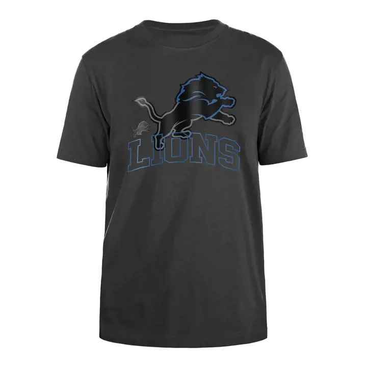 T-shirt New Era Logo Elements 24 NFL Homme Detroit Lions NOIR