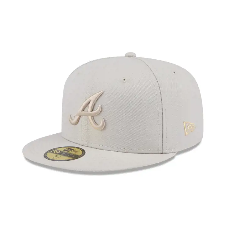 Atlanta Braves MLB Tone-Dub 59FIFTY STONE/STONE