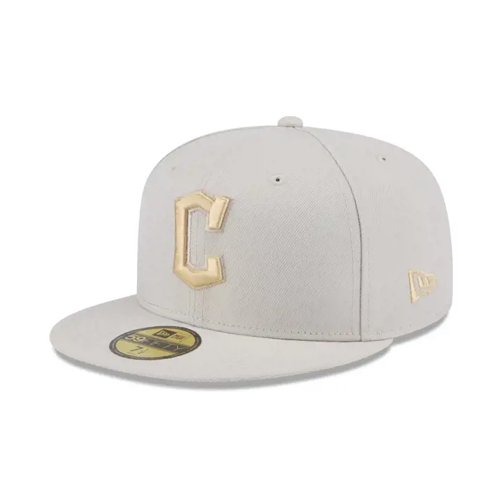 Casquette 59FIFTY Cleveland Guardians MLB Ton-sur-ton en coloris STONE/STONE