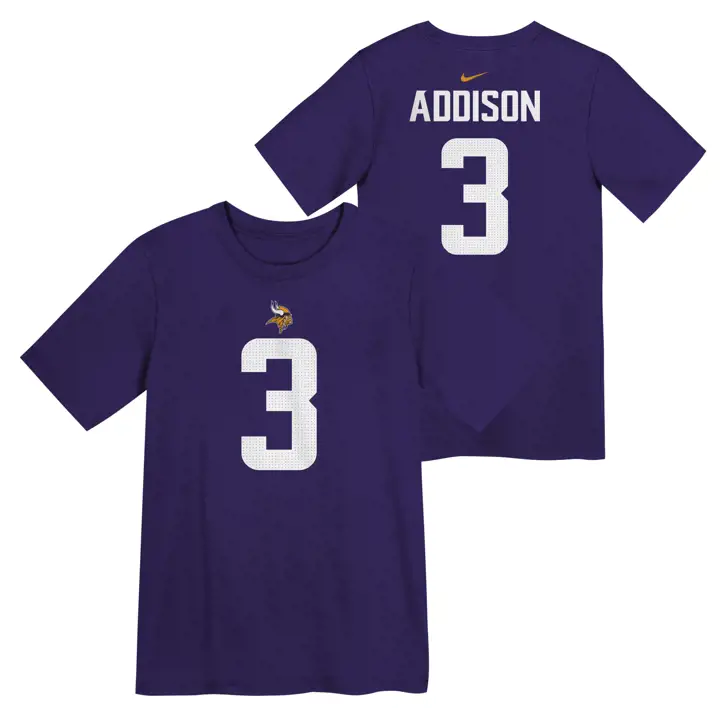 Minnesota Vikings NFL Kids T-shirt joueur N&N Jordan Addison