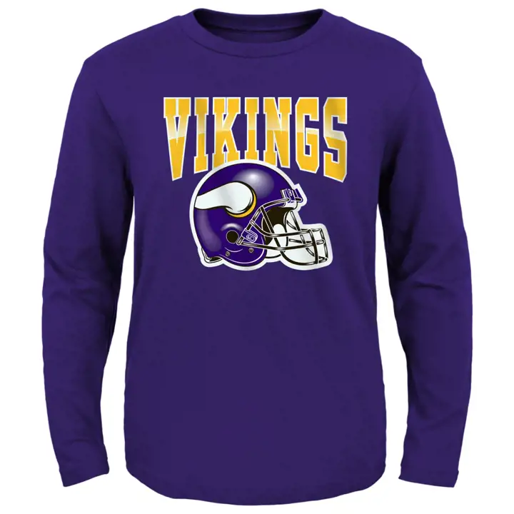 T-shirt à manches longues Minnesota Vikings NFL New Horizon pour tout-petit pur