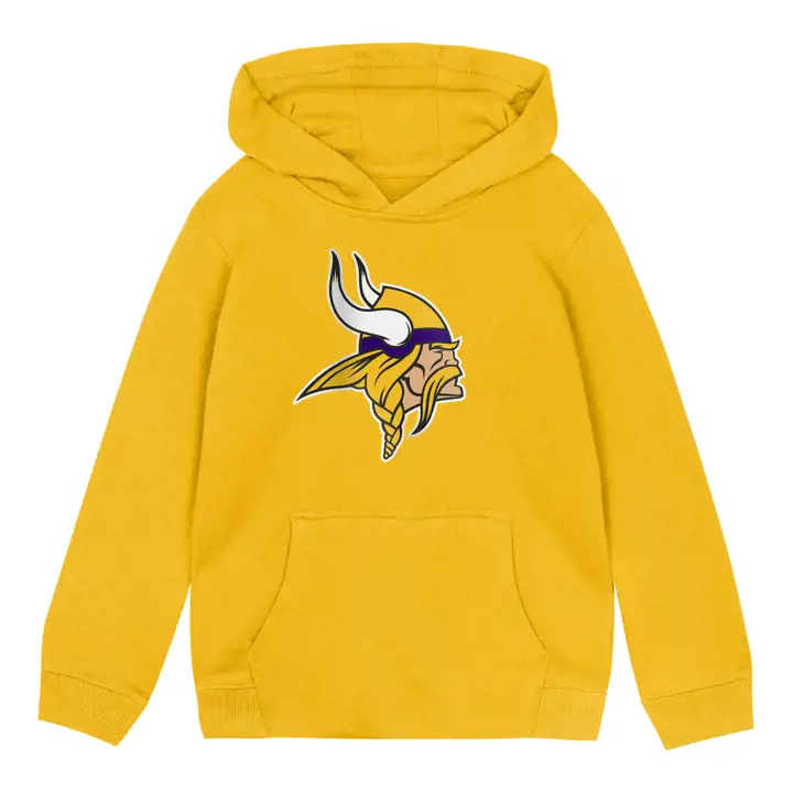 Mini-sweat à capuche avec logo Minnesota Vikings NFL pour enfant en bas âge, jaune