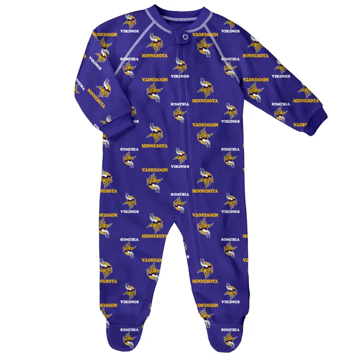Combinaison bébé raglan des Minnesota Vikings NFL pur