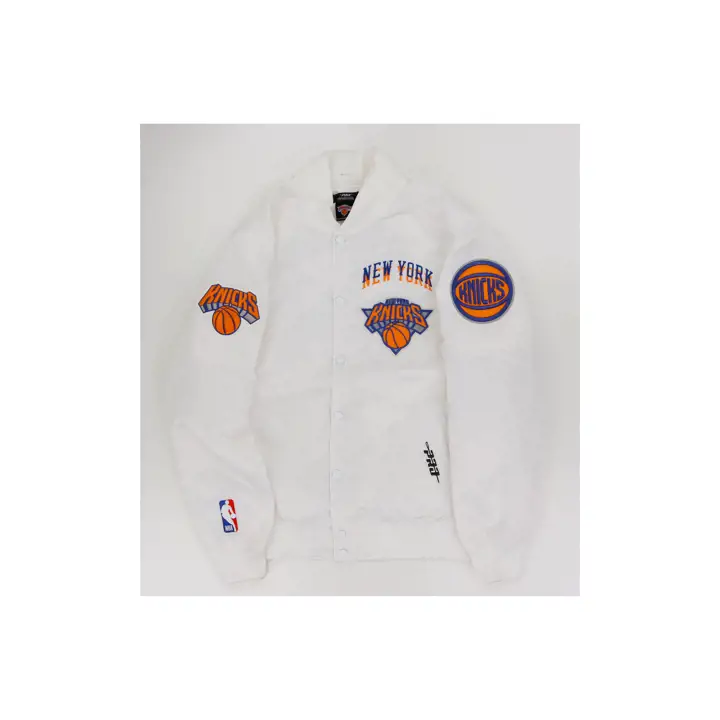 Veste en satin New York Knicks NBA City Edition BLAN