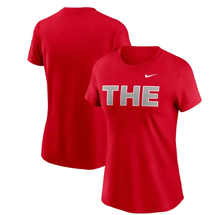 Ohio State Buckeyes NCAA T-shirt Femme Le T-Shirt Rouge