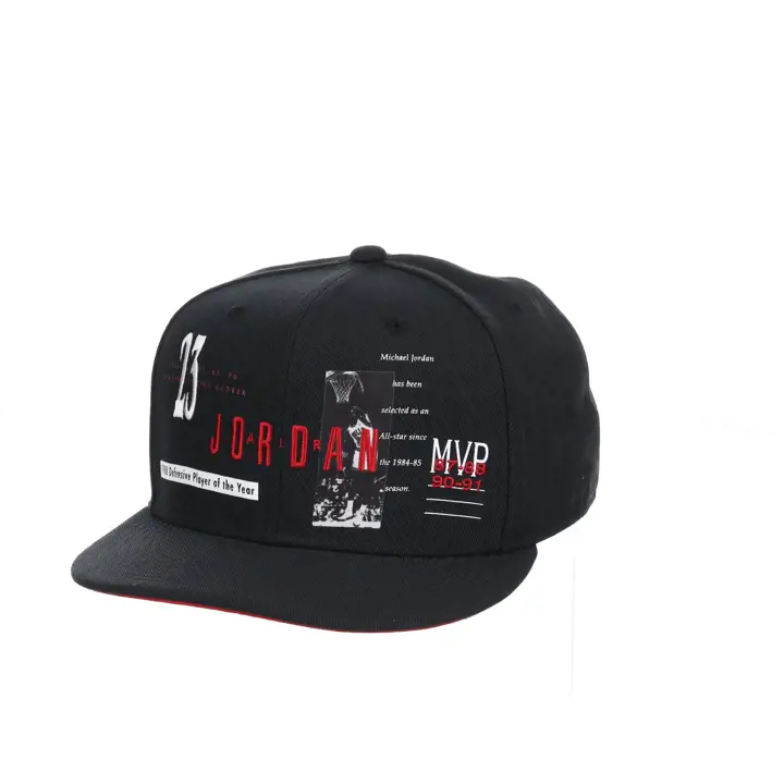 JORDAN J BRAND PRO CAP BLK/ ROUGE