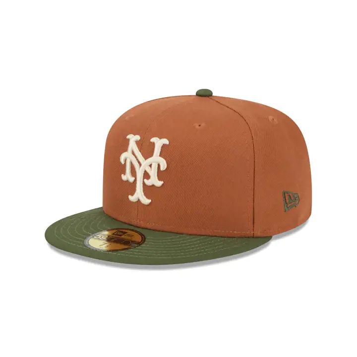 New York Mets MLB RUSTED RIFLE 59FIFTY ORG/GRN/GRY