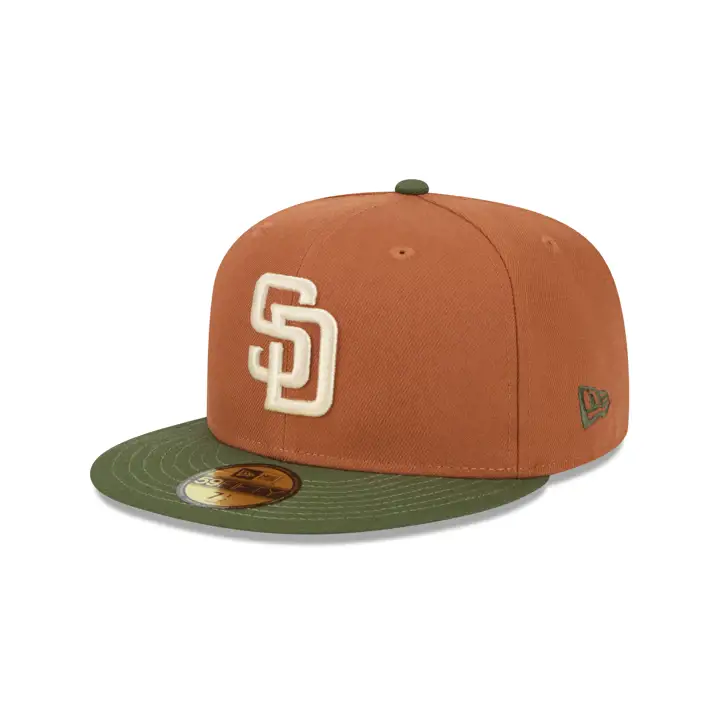 Casquette 59FIFTY MLB RUSTED RIFLE des San Diego Padres – Orange/Vert/Gris