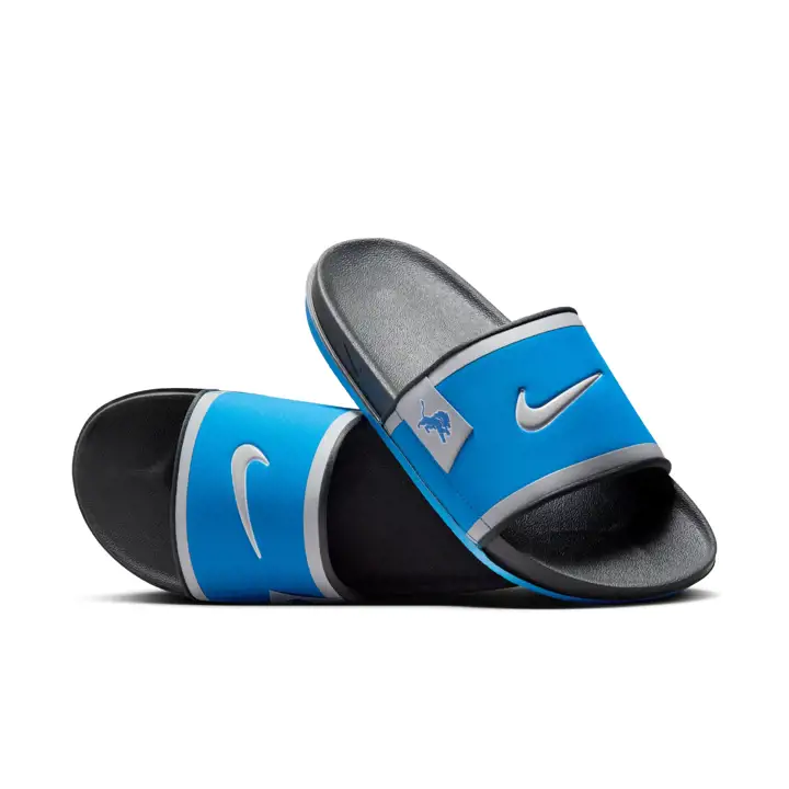 Detroit Lions Claquette Nike Off Court bleue
