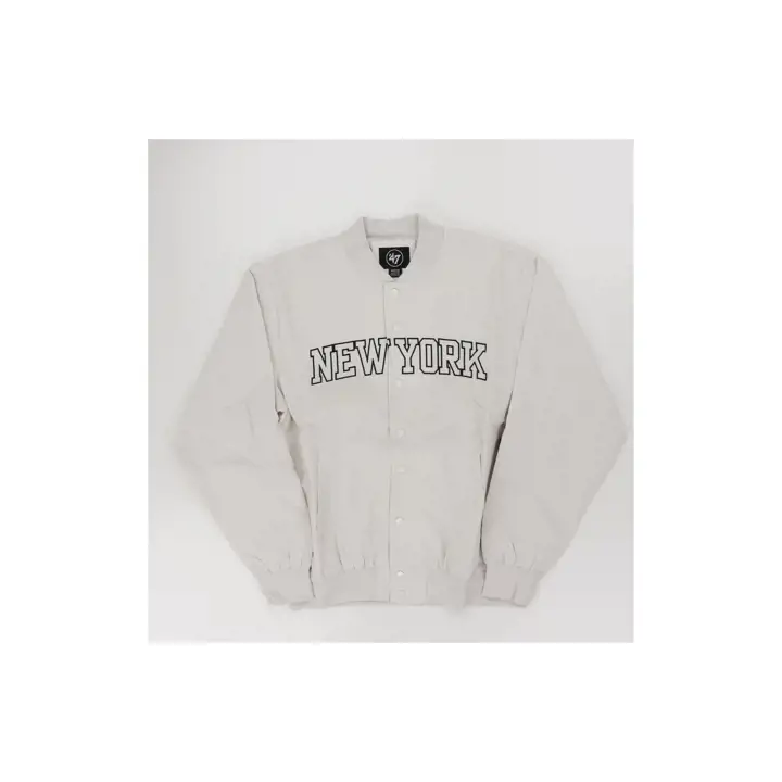 Bomber NBA New York Knicks en sergé ivoire