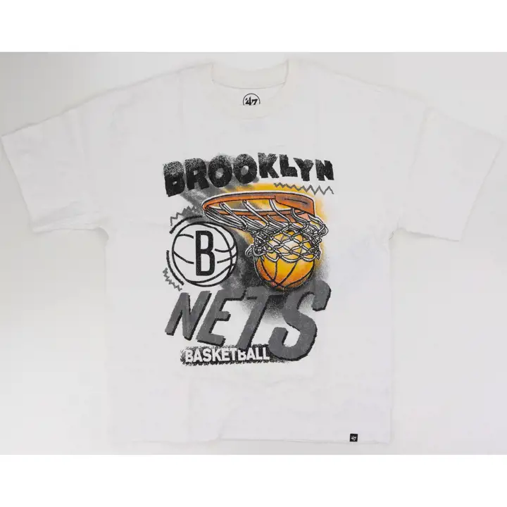 T-shirt BROOKLYN NETS NBA Jimbo Foundation blanc