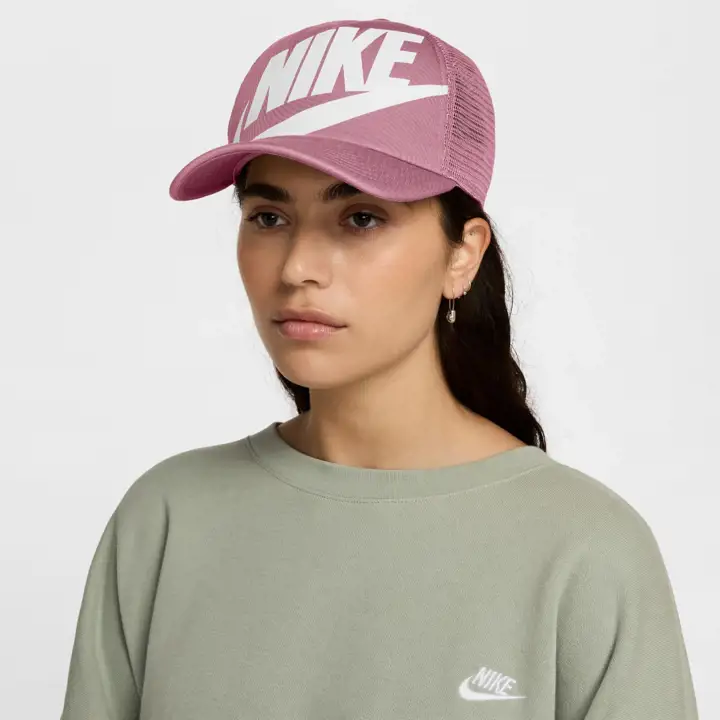 NIKE U NK CASQ RISE FUTURA TRUCKER PNK/ WHT