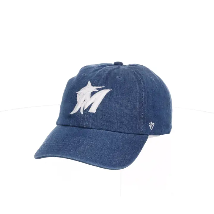 Miami Marlins MLB DENIM LENNON CASQUETTE '47 CLEAN UP BLEUE