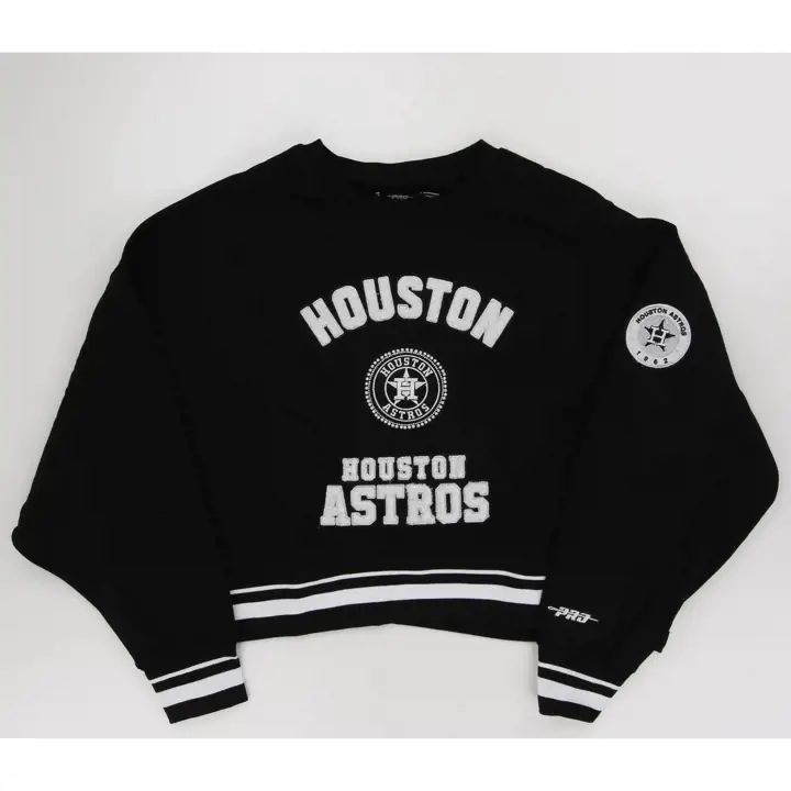 Houston Astros MLB Femme Pro Standard Col Rond Nervuré Perle Noir