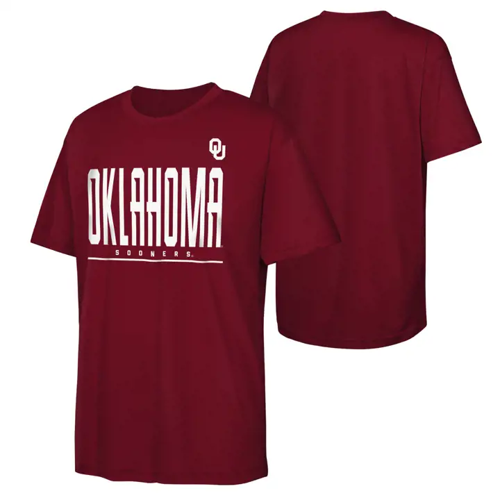 T-Shirt en polyester « Pumped Up » NCAA Oklahoma Sooners pour enfant 24 CRIM