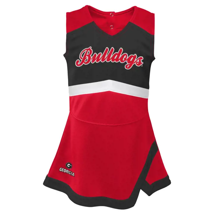 Georgia Bulldogs NCAA Robe de Cheerleader pour Jeunes Filles 24 ROUGE