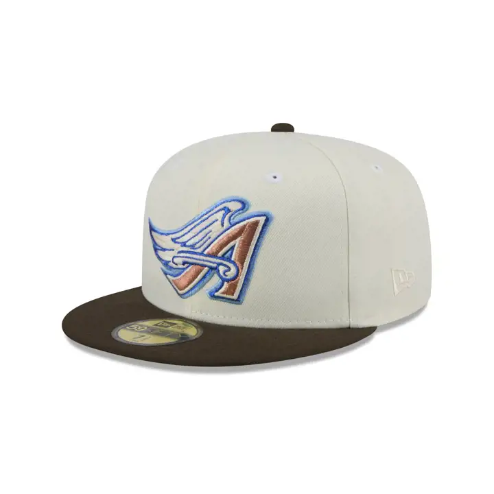 Anaheim Angels MLB CHROME WALNUT 59FIFTY DKGRY/WLNT/GRY