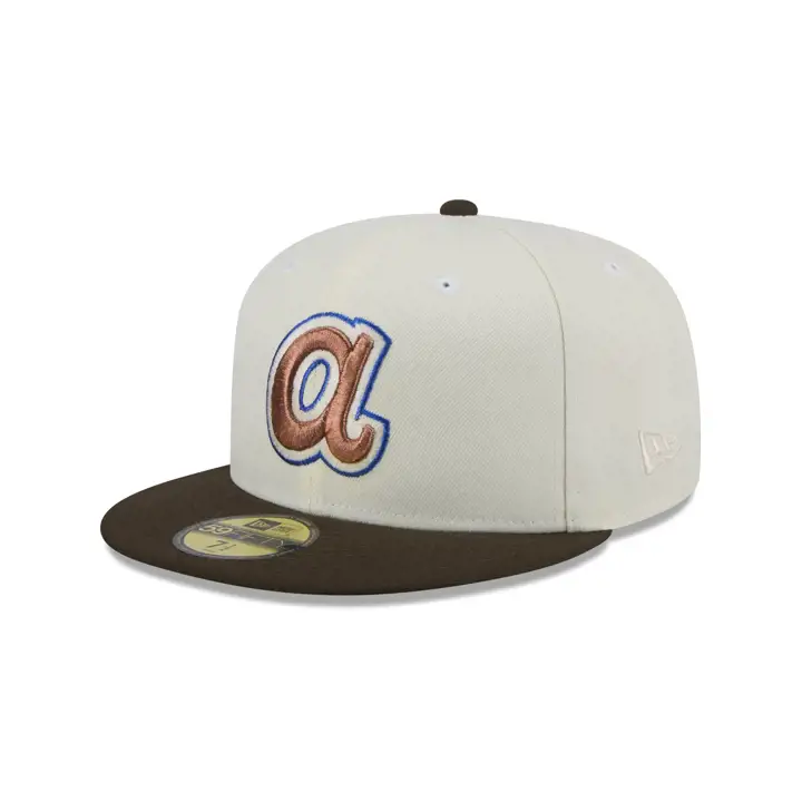 Atlanta Braves MLB CHROME WALNUT 59FIFTY DKGRY/WLNT/GRY